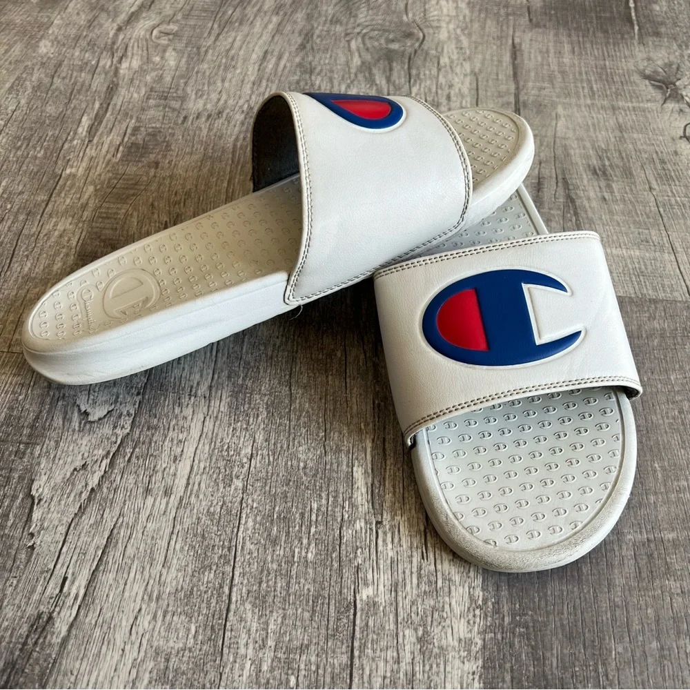 Champion Slides White Size 12